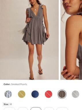 Free People Sleeveless V-Neck Mini Dress